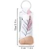COOKOOKY Chapstick Holder Keychain Cute Lip Balm Keychain Holder with Clip