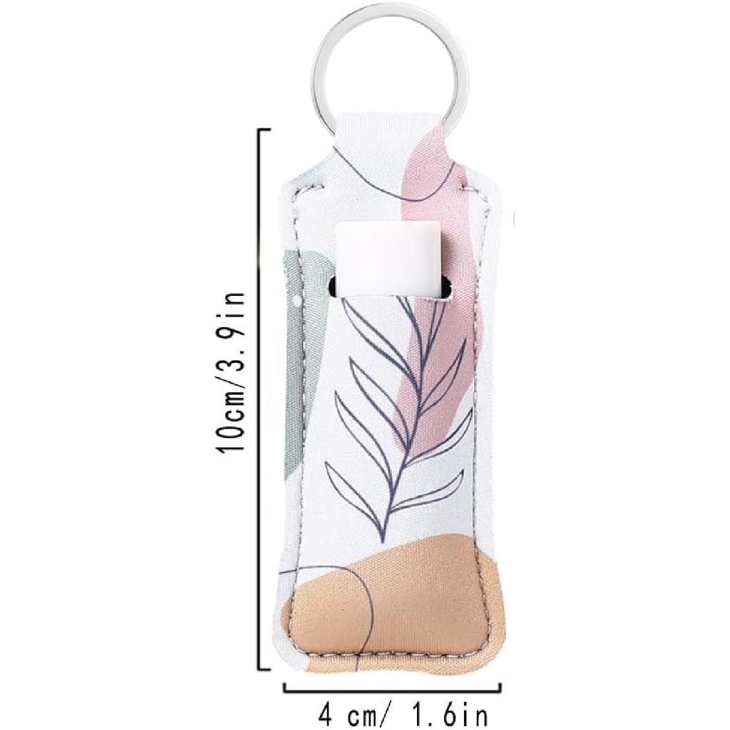 COOKOOKY Chapstick Holder Keychain Cute Lip Balm Keychain Holder with Clip