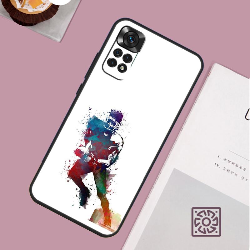 Rugby Ball Case For Xiaomi Redmi Note 14 13 12 11 10 15 Pro Plus Redmi 15 13 13C 10C 12C 14C 15C Cover