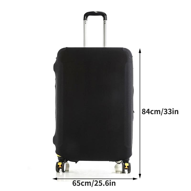 Travel Luggage Cover with Pull Rod Dust-Proof Thickened High Elastic Fabric Protective Cover for Luggage Box