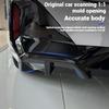 1 Pair Bright Black Car Rear Bumper Protector Spoiler Lip Splitter Trim For BMW 5 Series I5 G60 2024  Body Guard Kit Accessories