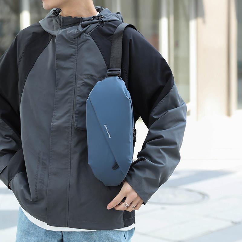 Multifunktions-Umhängetasche Anti-Diebstahl-Schulter-Messenger-Taschen Männliche wasserdichte Kurzreise-Pu-Leder-Brusttasche Pack 8641
