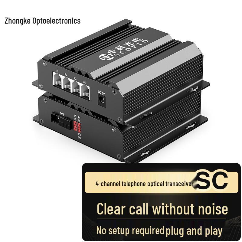 Zhongke Optoelectronics PCM Telephone Optical Transceiver Standard Configuration