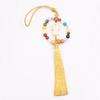 Eighteen-Seed Car Pendant: Safe Travel Charm, Bodhi Bead Ornament, Premium Temple Decoration.