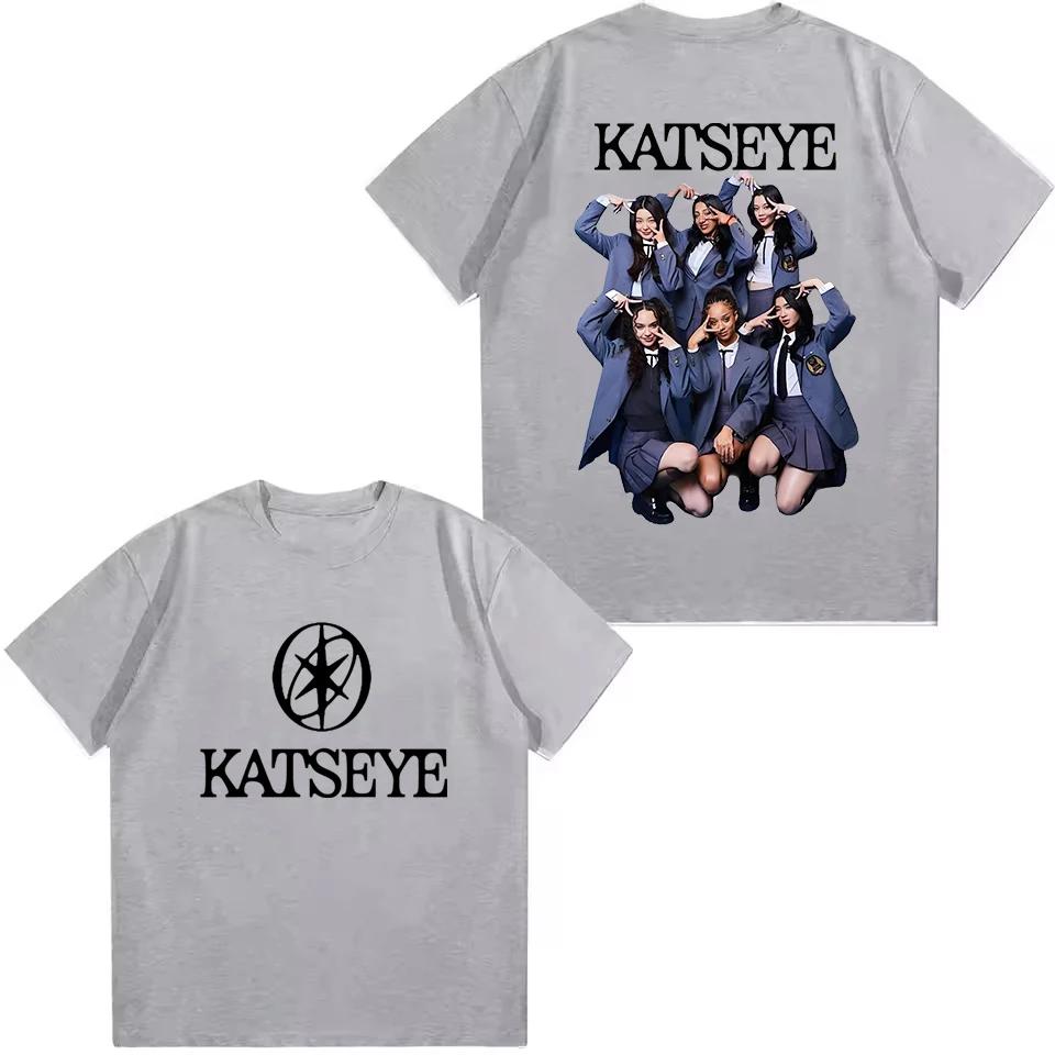Fashion Katseye Beautiful Chaos Graphic Kids T Shirt Breathable Round Neck Short Sleeve Summer Girl Boy Tops Children Clothing