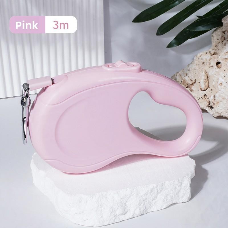 

Rope Pet Traction With Adjustable Length For Dog Walking Reflective Material Light Pink,3M