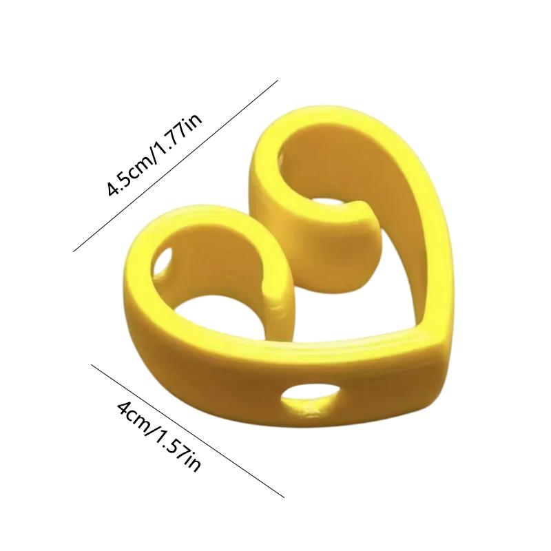 1pcs Heart-Shaped Chopsticks Assistance Tool Easy Food Picking For Beginners, Suitable For Noodles, Sushi, And More, Reusable