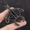 Nuummite Gemstone Pendant Copper Wire Wrapped Pendant Nuummite Copper Jewelry Handmade Tortoise Pendant Wire Wrapped Jewelry Gift For Mother