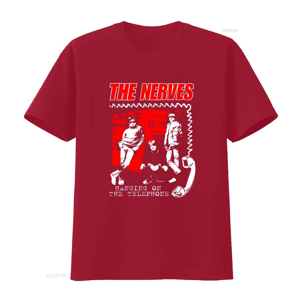 Das Nerven am Telefon hängen T-Shirt für Herren Retro Rockband Design Vintage Gewaschen Lässiges Atmungsaktives Oberteil Für Den Täglichen Gebrauch