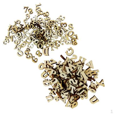 200 Assorted Unfinished Wooden Blank for Kids Crafts