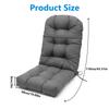 Cuscino per Sedia a Dondolo Adirondack, Spesso 44x20x4 Pollici, Cuscino Alto per Sedia da Patio, Cuscino Impermeabile per Seduta di Mobili da Esterno con Lacci