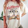 Vintage Mickey Minnie Ghost Halloween Tshirt Retro Disney Nightmare On Main Street Tees Halloween Gifts Women Oversized Tees