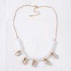 Casual fashion starfish shell scallop sea life vacation play necklace bracelet, versatile personality