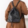 New Casual Retro Women's Backpack with Drawstring Design and Loose Fit, Large Capacity Commuting Bag for Women