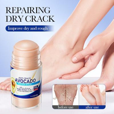 Feuchtigkeitsspendende Fußcreme gegen Risse, ein Anti-Riss-Produkt, das trockene Haut nährt und lindert, die Rauheit verbessert und die Haut pflegt, 1 Stück, 40 g