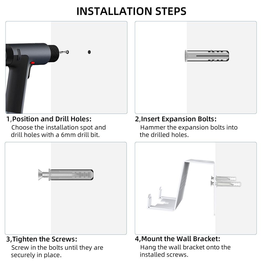 Konsolen-Dock-Halter Platzsparend TV-Dock-Zubehör Stabischer Host-Wandständer für PS5 Portal/ROG Ally X/Switch/Steam Deck