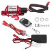 RC Car Winch, 1/10 Scale RC Crawler Vehicle Car Accessory Metal Winch with Remote Control for   /   /   /   /   / SCX10 / D90 /