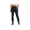 Under Armour Solid Color Logo Print Drawstring Joggers Women Bottoms Black 1328870-002