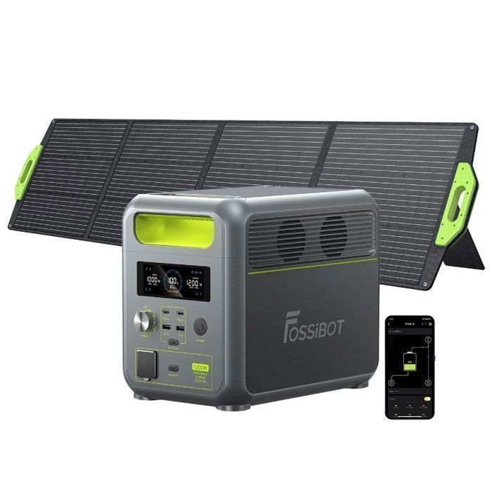 Générateur Électrique Portable - FOSSIBOT - F1200 - 1200W - 1024Wh - Panneau Solaire 200W