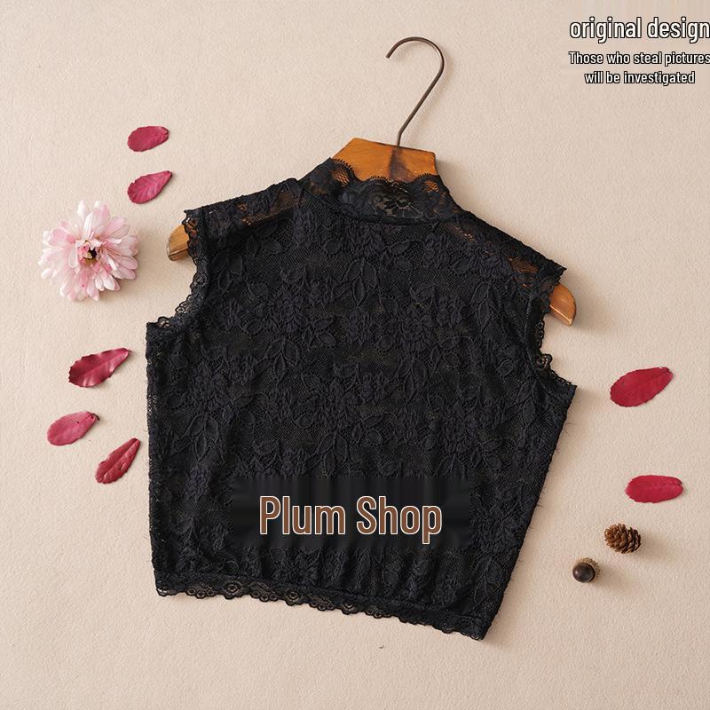 

Женская универсальная полупрозрачная кружевная майка - осенне-зимний топ для многослойности Default