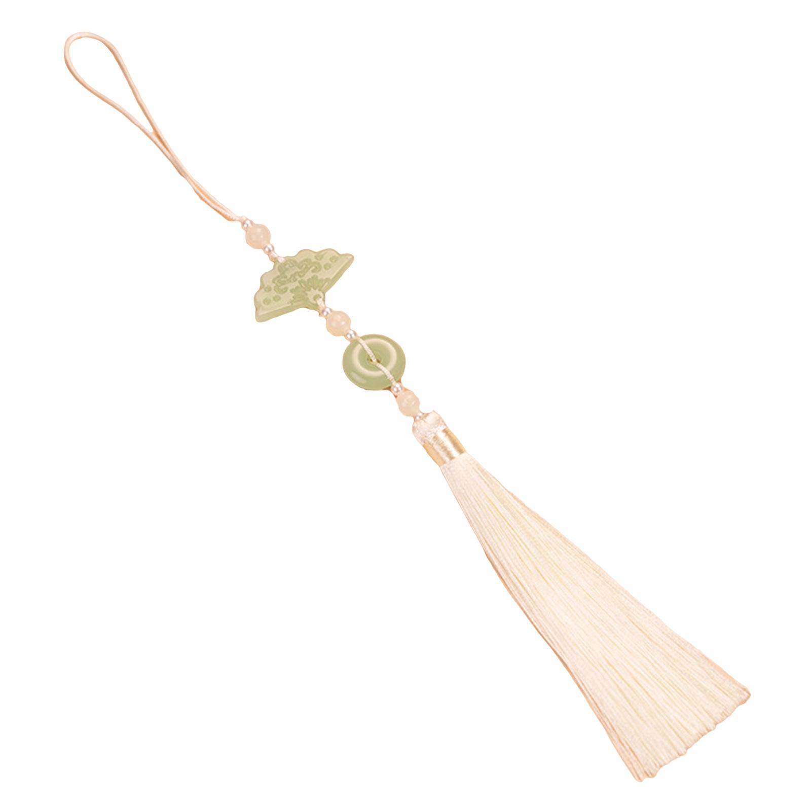 

Элегантный брелок-подвеска с кисточкой в форме веера, полиэстер, декоративная подвеска для подарка или повседневных аксессуаров 1