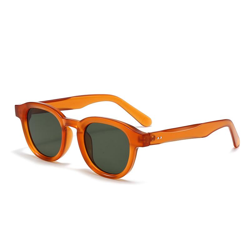 Rice Nail Thick Small Oval Sunglasses Simple Men'S And Women'S Ol Sunglasses Casual Uv Protection Glasses