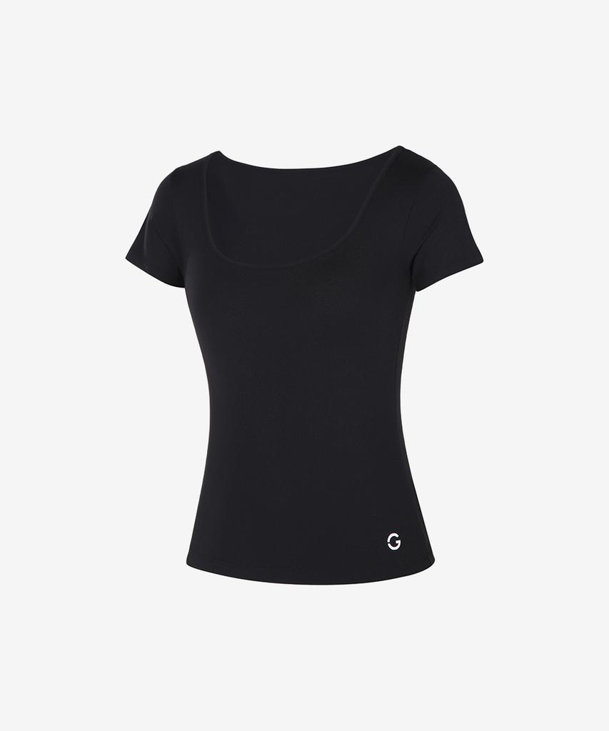 GRANDE LINE Elsoft Square Neck Short Sleeve