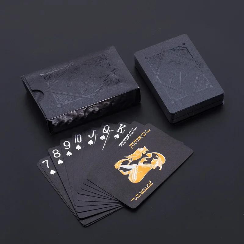 /Color Black Gold Playing Card Game Card Group Waterproof Poker Suit Dmagic Package Board Game Collection Entertainment