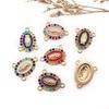 Virgin Mary Charms for Jewelry Making Enamel Mix Color Rhinestones Pendants for Jewelry Necklace Bracelet Making