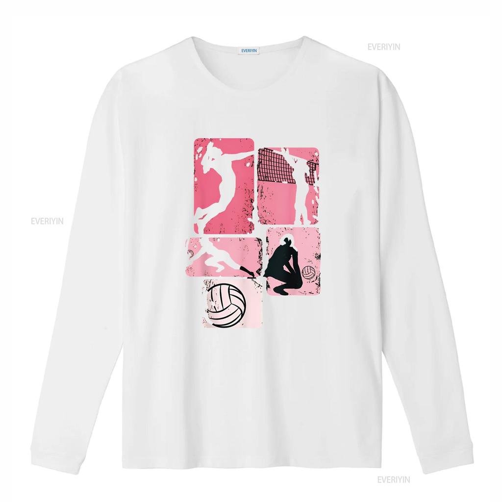 Volleyball Girls Unisex Youth Girl Player T Shirt Vintage Washed Stretched Graphic Soft Unisex Comfortable Homme