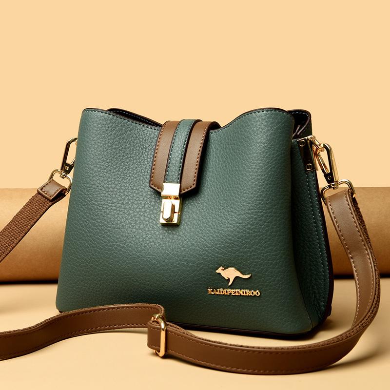 High-quality PU Leather Bucket Bags Luxury designer For Women Small Shoulder Messenger Bag Lady Fashion Handbags Luxury Totes