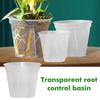 Root Control Transparent Flower Pots Plastic Plant Pots Breathable Nursery Pots Planting Orchids Garden Supplies