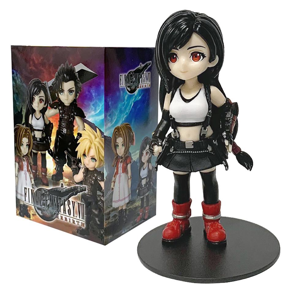 Final Fantasy Vii Rebirth Merchandise Q Chocobo Figures Of Tifa Zack Cloud And Aerith Plush Toys And Keychain Gifts