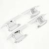 Chrome 4X Exterior Door Handle Bowl Cover Trim For Ford Explorer 2020 2021 2022