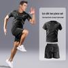 Herren Schnelltrocknendes Atmungsaktives Sportbekleidungsset - Kurzarm-T-Shirt & Lässige Trainingsshorts zum Laufen