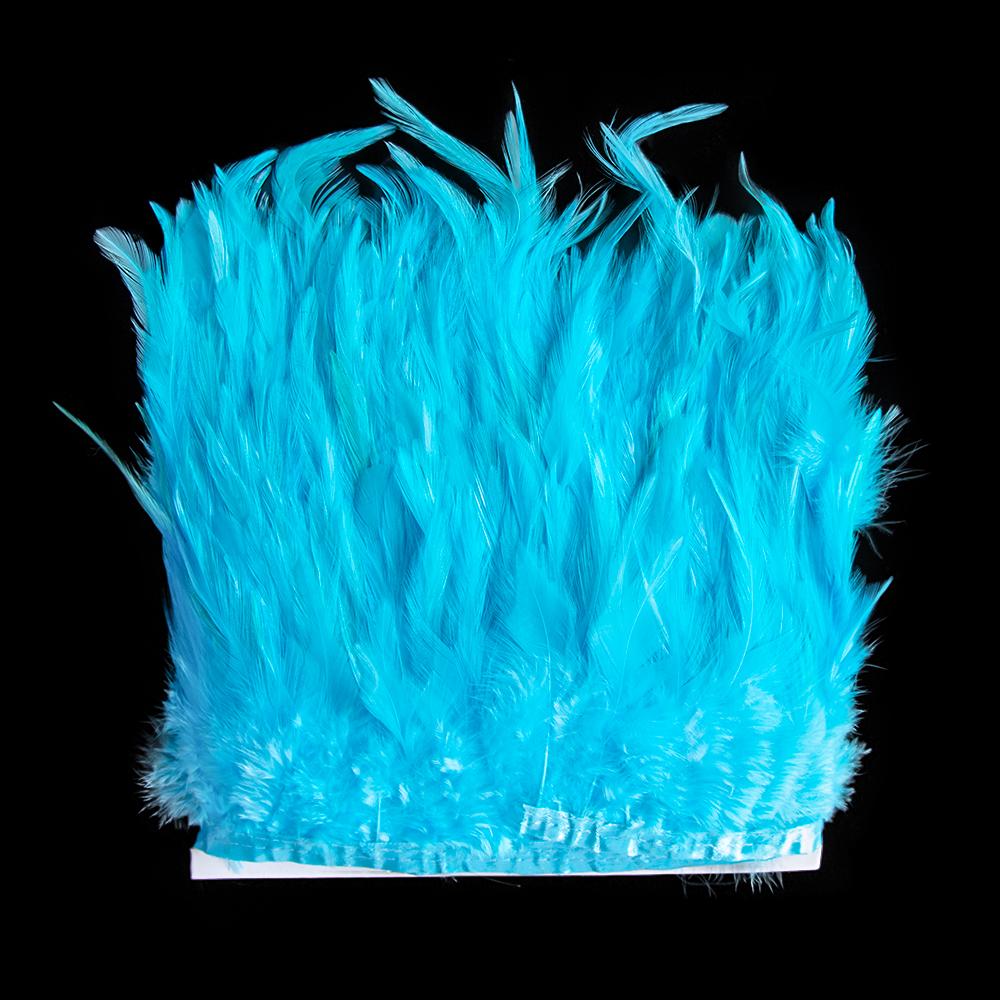 Feather1Meter Saddle Pheasant Feathers Fringe Trim for Crafts Dress Decoration Free Natural Rooster Feather Multicolor Chicken Plumes