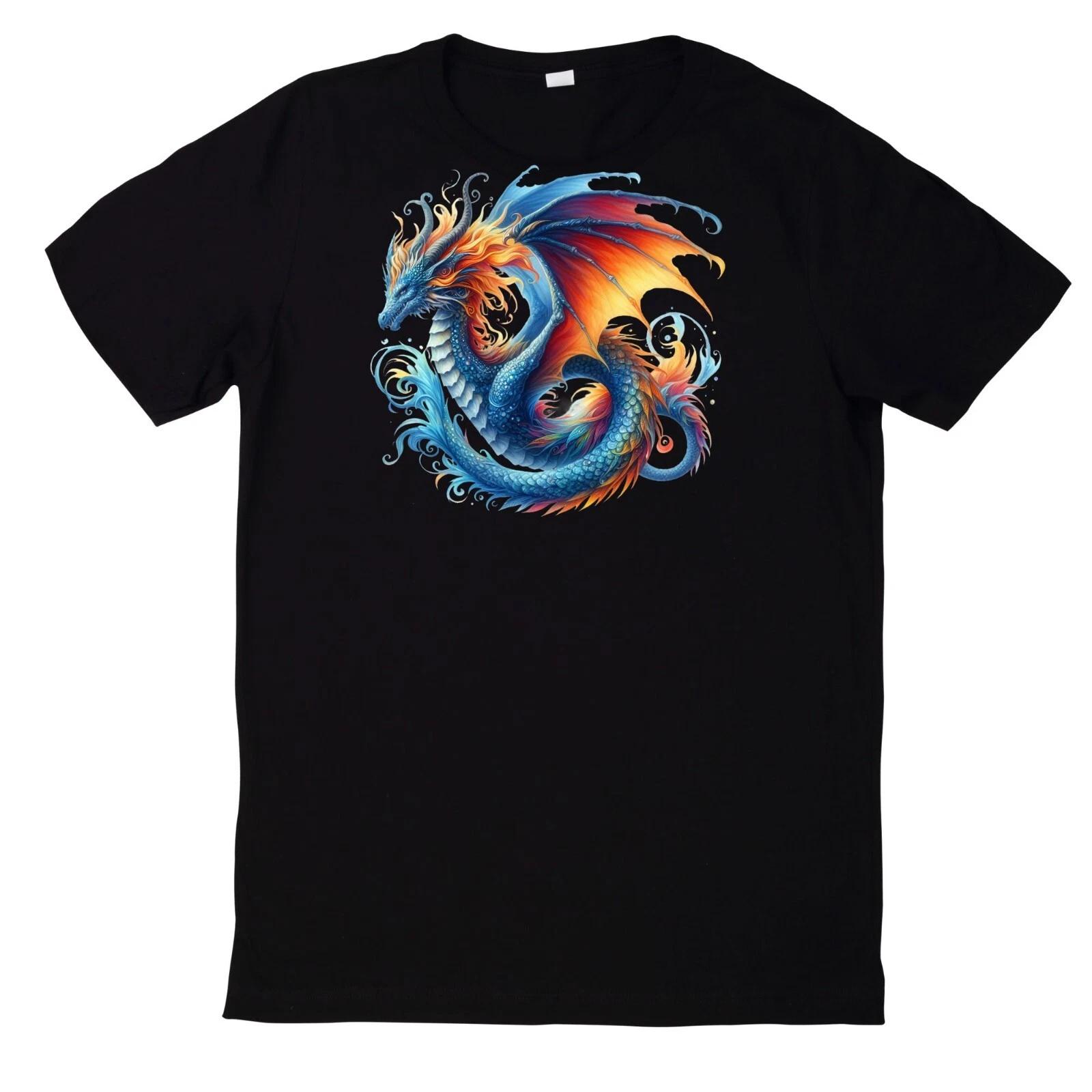 T-Shirt Fantasy Drachen Magischer Drache Motiv Baumwolle XXXXL