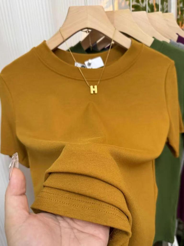 A6 High-Stretch Slim Fit T-Shirt, 92% Cotton, 8% Spandex