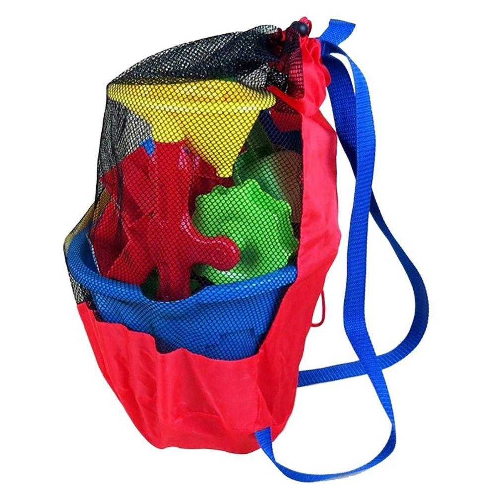

Folding Accessories Children Mesh Beach Bag Swimming Bag Beach Toy Baskets Storage Bag