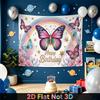 Butterfly Flower Party Backdrop 1pc - Celebration Decor