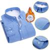 New Autumn And Winter Business All-match Shirt Jacket Men's Long-sleeved Solid Color Warm Shirt Outdoor Daily Shirt