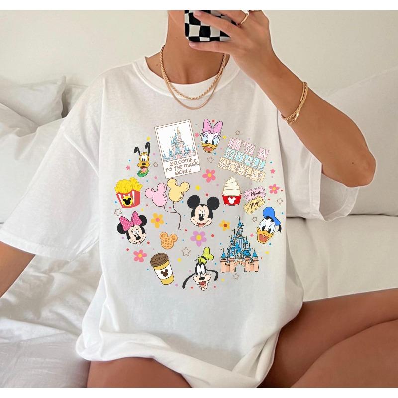 

2026 Summer Disney Dream World Park Graph Tshirt Mens Fashion Cotton Quality Casual Loose Short Sleeve Classic Unisex S