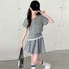 Girls' Summer Casual Short-Sleeved Two-Piece Set