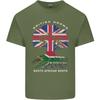 Britisch Angebaut Südafrikanische Wurzeln Afrika Flagge Unisex Leichtes Baumwoll-T-Shirt