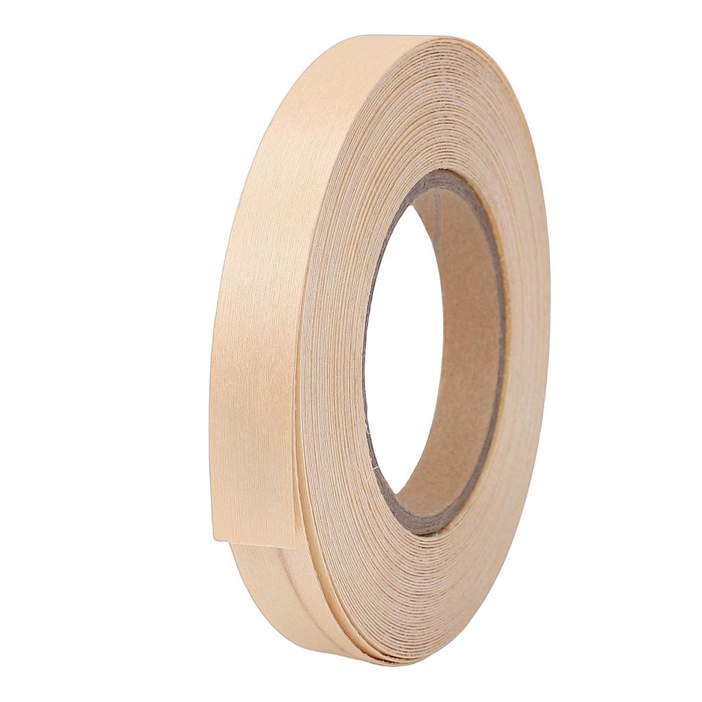 1 Rotolo Bordatura Bordi Legno di Betulla Nastro Decorativo Impiallacciato con Adesivo Hot Melt per Restauro Mobili Armadi 1,9 cm Larghezza 15 M Lunghezza