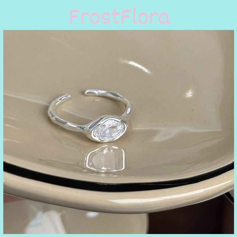 Elegant Korean Inspired S925 Silver Heart Shaped Zirconia Ring For Women Chic Accessory