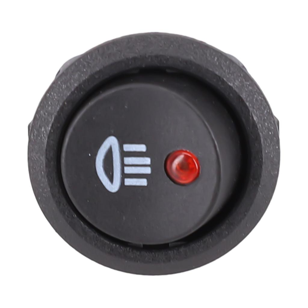 5Pcs 12V /20A Round Red LED Fog Light Rocker Switch On Off Button For Car Truck Boat Van Interior Control Panel Accessories Switches4