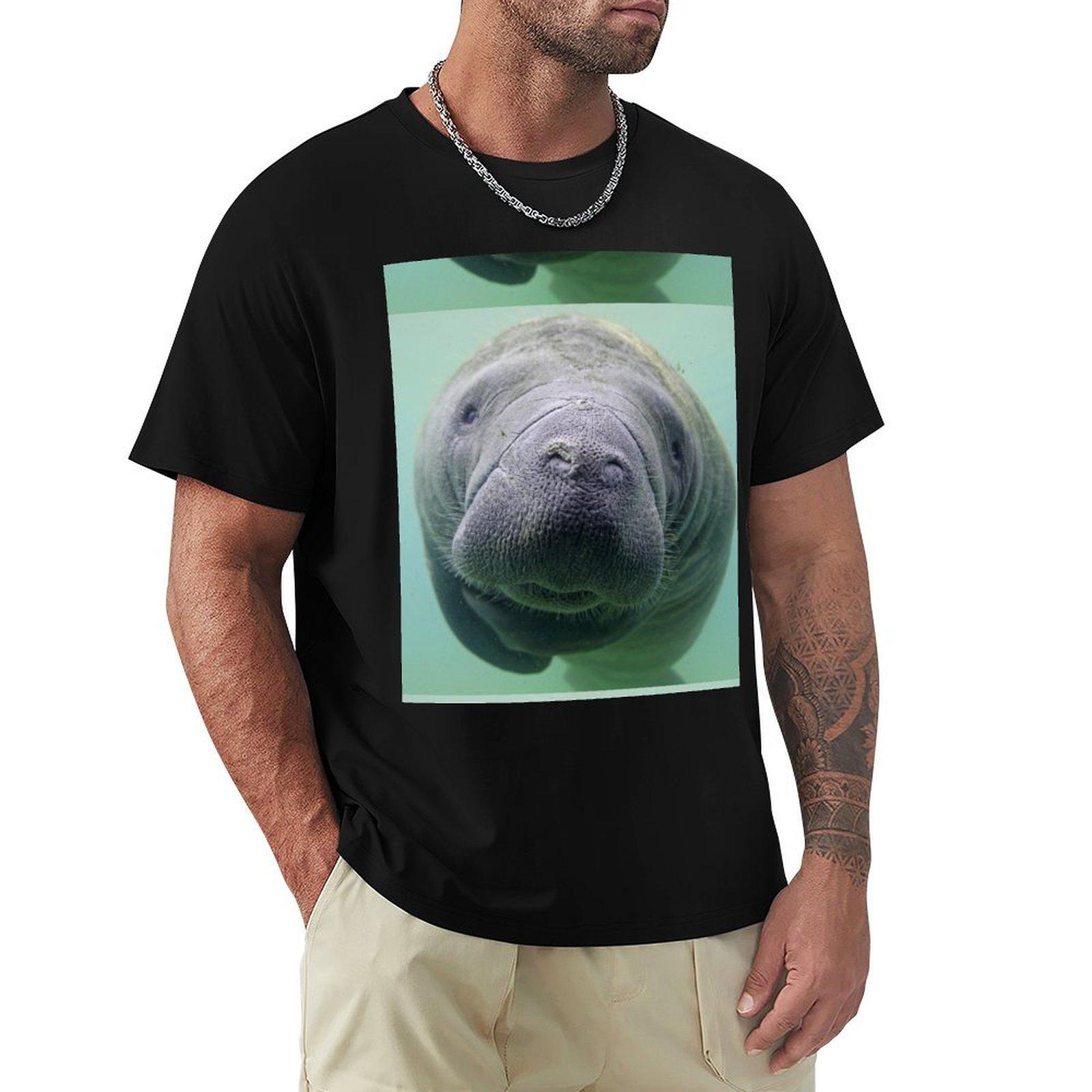 

Manatee TShirt Blouse custom tshirts graphic t shirts mens graphic tshirts hip hop 4XL