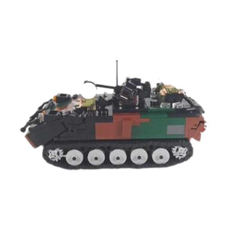 Französisches Infanterie-Schützenpanzer Truppentransportpanzer Baustein Montage Bewaffnet Platz für 7 Krieger Modellbausteine Spielzeug