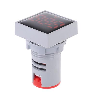 22mm Square Voltmeter AC 20-500V Voltage Indicator LED Volt Panel Meter